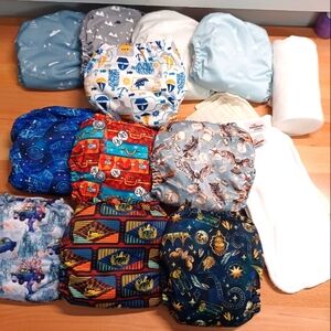 Cloth Diaper Bundle - 10 Mama Koala and 1 Alba Baby w/ 4 extra inserts